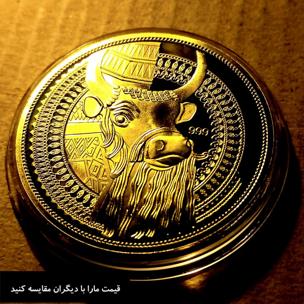 سکه روکش طلای یادبود اتریش با کپسول محافظ