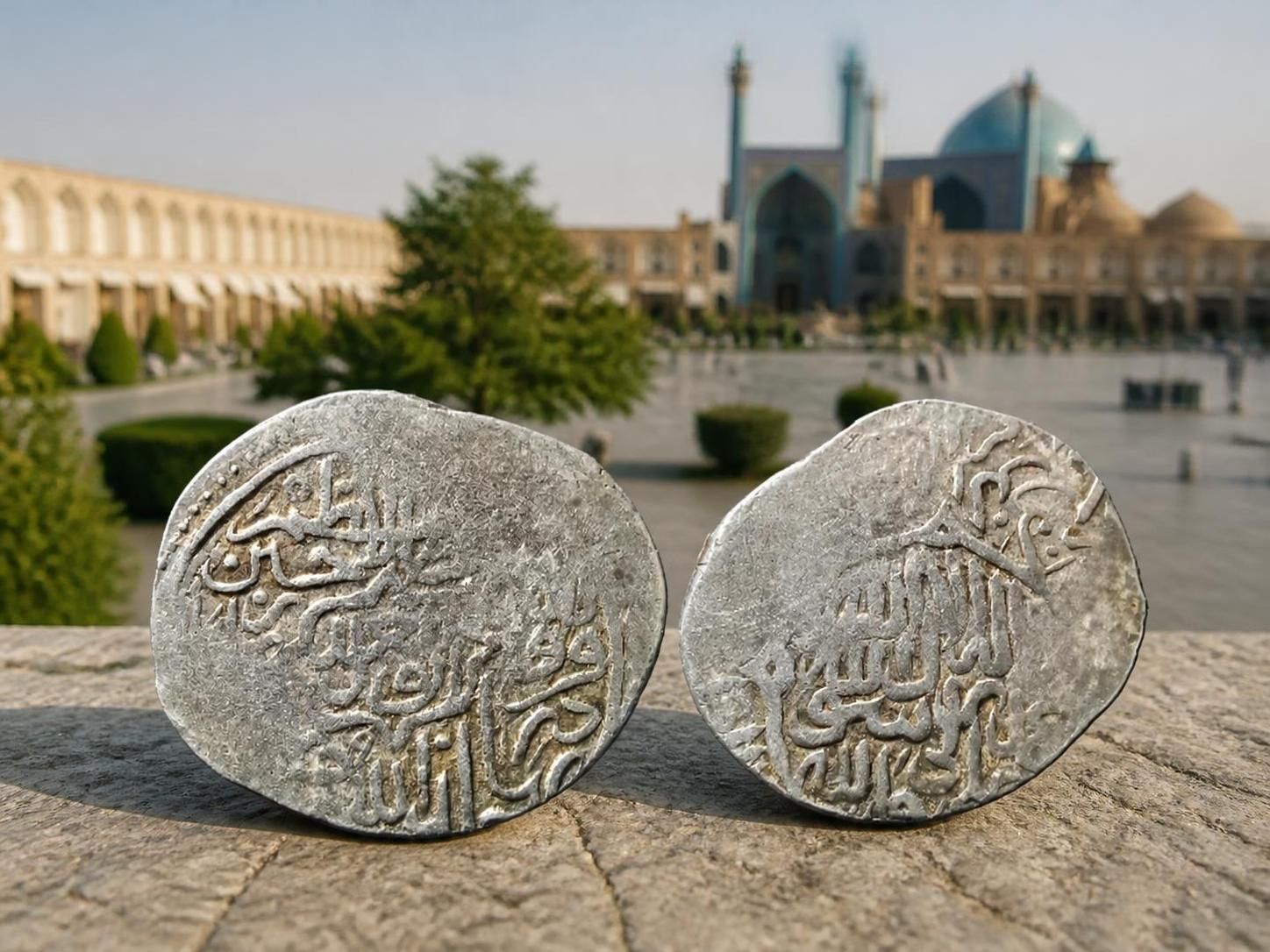 سکه نقره چهار گرمی سلطان حسین بایقرا