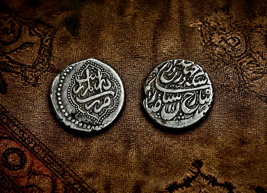 سکه نقره دو و نیم مثقالی بسیار کمیاب شاهرخ ضرب سال1160هجری قمری